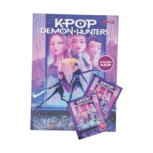 Kpop Demon Hunters: Sticker Album + 2 Sticker packs