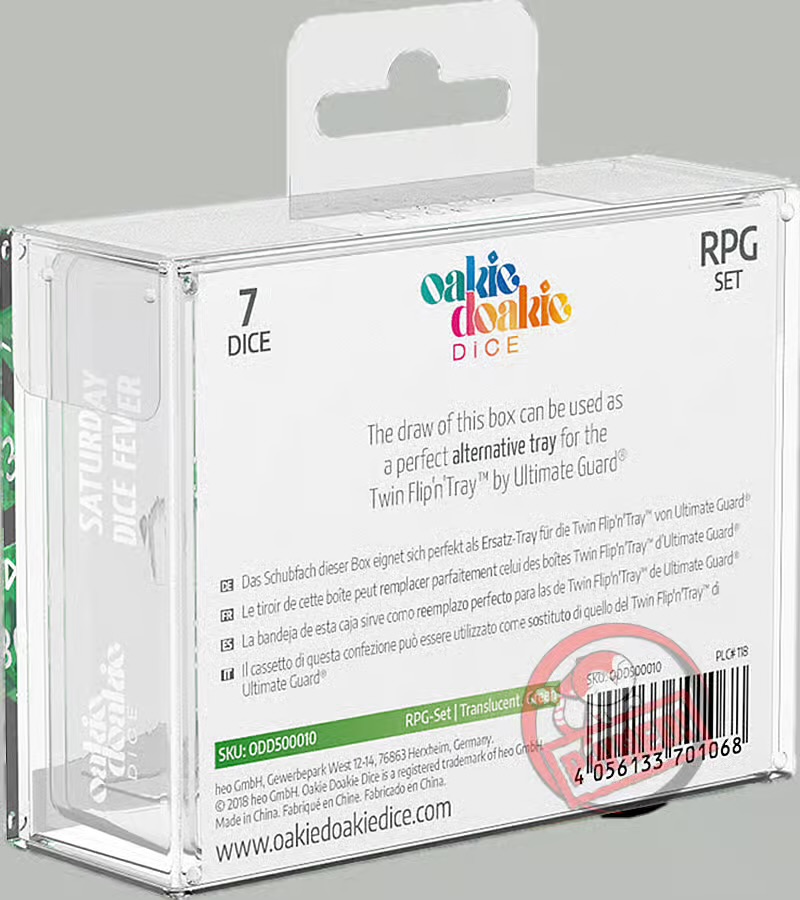 Oakie Doakie Dice: Translucent Green - Image 2