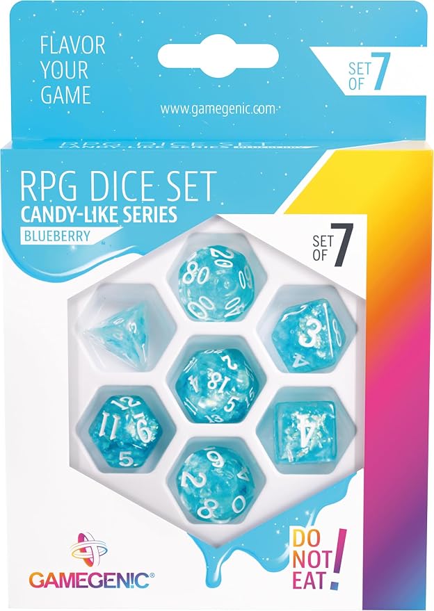 Gamegenic RPG Dice: Candy Like Series - Blueberry - Image 2